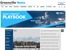 Tablet Screenshot of greenvilleonline.com